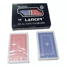 Cartas Standard Marca Lancer 100% Plastico Pack 2 Barajas