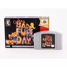 Conker Bad Fur Day Re-pro Nintendo 64 N64 Rare Retrox + Caja