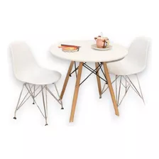 Juego Mesa Con Sillas Infantil Cromada Eiffel Eames Nórdico