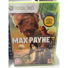 Max Payne 3 Midia Fisica Lacrada Xbox360