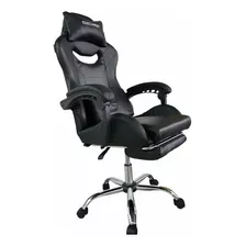 Silla De Escritorio Tribeca Sf2310 Gamer Ergonómica Negra Con Tapizado De Cuero Sintético