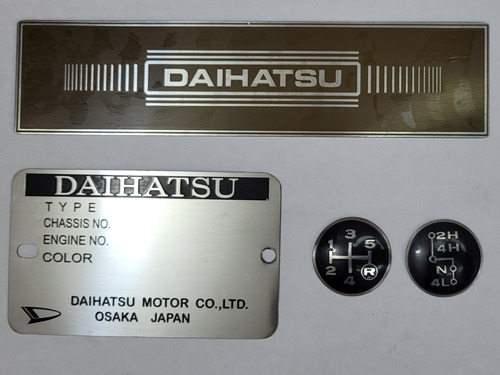 Daihatsu F20 Plaquetas Emblemas 5 Cambios Foto 3