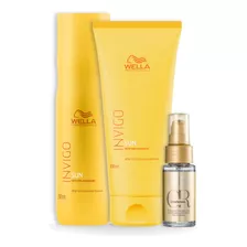 Kit Wella Sun Sh 250ml + Cond 200ml + Óleo 30ml