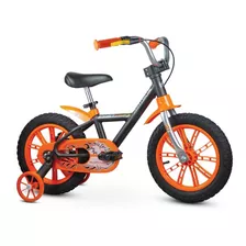 Bicicleta Infantil Aro 14 Laranja/preta Alumínio - Nathor