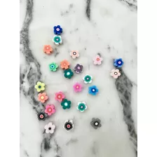 20 Gomas Fimo Con Forma De Flor Pasantes. Nuevos! Oferta!