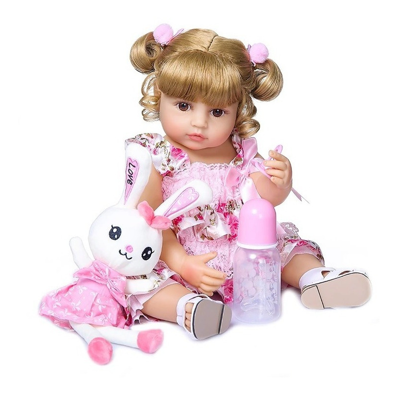 Bebe Reborn Menina Boneca Carol 100% Silicone- 12x S/ Juros