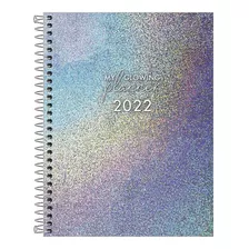 Agenda Planner 2022 Tilibra Glow Espiral 17,7 X 24 Cm