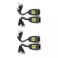 Transmisor Balun Con Conector De Audio Y Vídeo 3 En 1, 2 Par