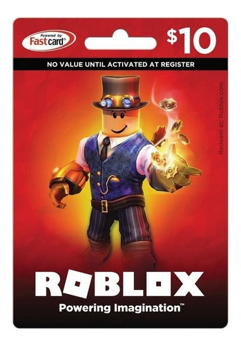 Tarjeta Roblox Card Robux U S 10 Entrega En 10 Minutos Mercado Libre - roblox una tarjeta de 10r a cuantos robux equivalen
