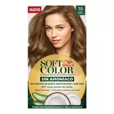 Kit Tinte Wella Professionals Soft Color Tinte De Cabello Tono 70 Rubio Natural Para Cabello