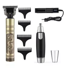 Nova Máquininha De Cabelo Barba Ultrabarber + Nariz Maxshave Cor Gold - Pronta Voltagem 110v/220v