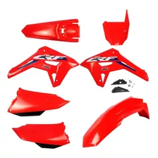 Kit Plástico Amx Roupa Crf 250f Com Number F21 E Adesivos