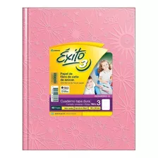 Cuaderno Exito Tapa Dura Nº3 Tipo Abc Rosa Rayado