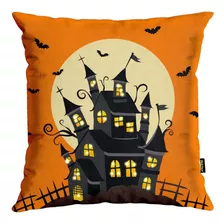 Capa Com Led Para Almofada 43x43cm Halloween 101 Casa Wt