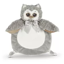 Bearington Baby Wee Owlie Pequeño Gray Owl Seguridad Blanki