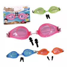 Kit 15 Óculos De Natação Infantil Piscina Protetor Auricular