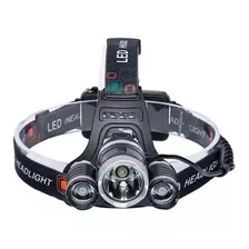 Lanterna Cabeça Triplo T6 3 Led Cree Profissional Economica