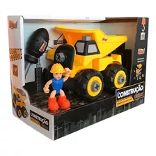 Caminhão Construção Delux Monta Desmonta Brinquedo Infantil