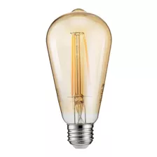 Lampara Led Filamento Ambar Vintage 8w Pase Comun E27 301068