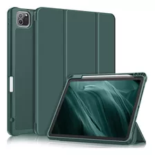 Funda Delgada Con Tapa Soporte Para iPad Pro 11 Verde