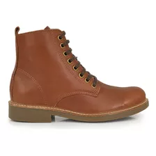 Borcego Mujer Cuero Briganti Zapato Bota Goma Moda Mcbo24999