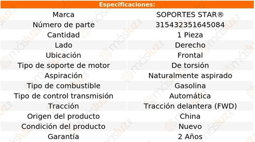 1) Soporte Motor Del Der Volvo S80 3.2l 6 Cil 07/14 Foto 2