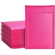 Metronic Pink Bubble Mailers 50 Pack, 4x8 Bubble Poly Mailer