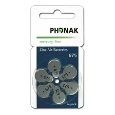 Caja De 60 Pilas Para Audífonos Marca Phonak Nro 675