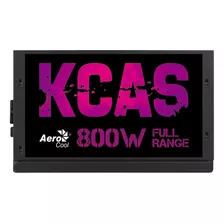 Fonte Gamer Atx Aerocool Kcas 800w 80 Plus Full Range Apfc