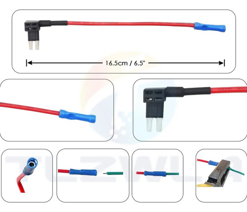 Roba Corriente Mini Automotriz Porta Fusible Carro 12v Foto 3