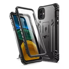 Funda Poetic iPhone 11 + Protector/ Kickstand Negro