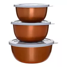 Conjunto 3 Peças Potes Microondas Mimo Style