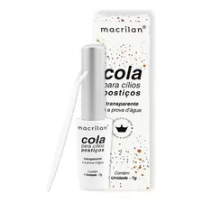 Cola Ca-001 Para Cílios Postiços Transparente Macrilan Cor Branco