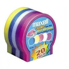 Maxell Cd-355 Almacenamiento Cd Slim Jewel Case 20