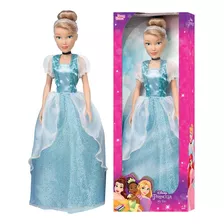 Boneca Princesa Cinderela Disney Em Vinil Articulada 82cm