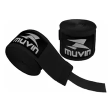 Bandagem Elástica Muvin 5 Metros - Luta Boxe Mma Muay Thai Cor Preto