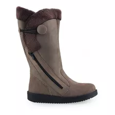 Bota Feminina Annda Nobuck Forrada De Lã 880a Chocolate