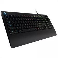 Teclado Gamer Logitech G Serie G Prodigy G213 Qwerty Inglés Us Color Negro Con Luz Rgb