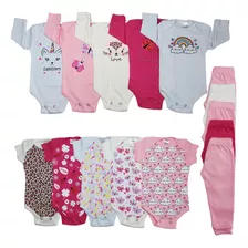 Presente Bebê Kit 15 Peças Bore + Calça Envio Imediato Top