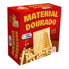 Material Dourado Para Aprender Matemática 111 Peças Madeira