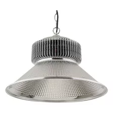 Luminária Ufo 200w Pendente Galpão High Bay Canopla Alumínio Cor Cinza 110v/220v