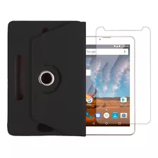 Kit Capa Giratória + Película Para Tablet Philco Ptb7srg