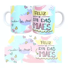 Caneca Dia Das Mães Mãe Eu Te Amo De Porcelana 325 Ml