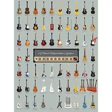 Pop Chart A Visual Compendium Of Guitars Póster Impreso