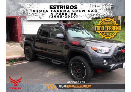 Estribos Tacoma Toyota 2005-2020 Acero Rock Slider Torus Foto 5