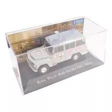 Miniatura Militar Retrô Vintage Rural Willys Colecionável Cor Cinza