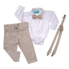 Roupa Social Infantil Bebê Menino Batizado Casamento Promo