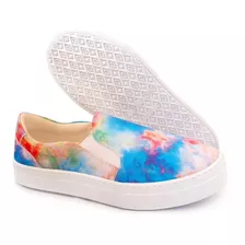 Slip On Colors Tie Dye Dmazons Lançamento Sem Cadarço 