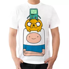 Camisa Camiseta Finn Jake E Bmo Hora De Aventura Desenho 1