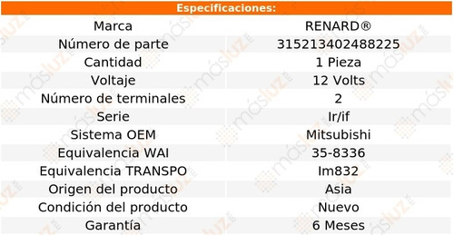 Regulador Alternador Mitsubishi 3000gt 3.0lv6 96/99 Renard Foto 2